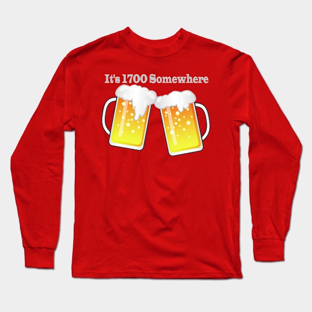 It's 1700 Somewhere Long Sleeve T-Shirt by Airdale Navy
